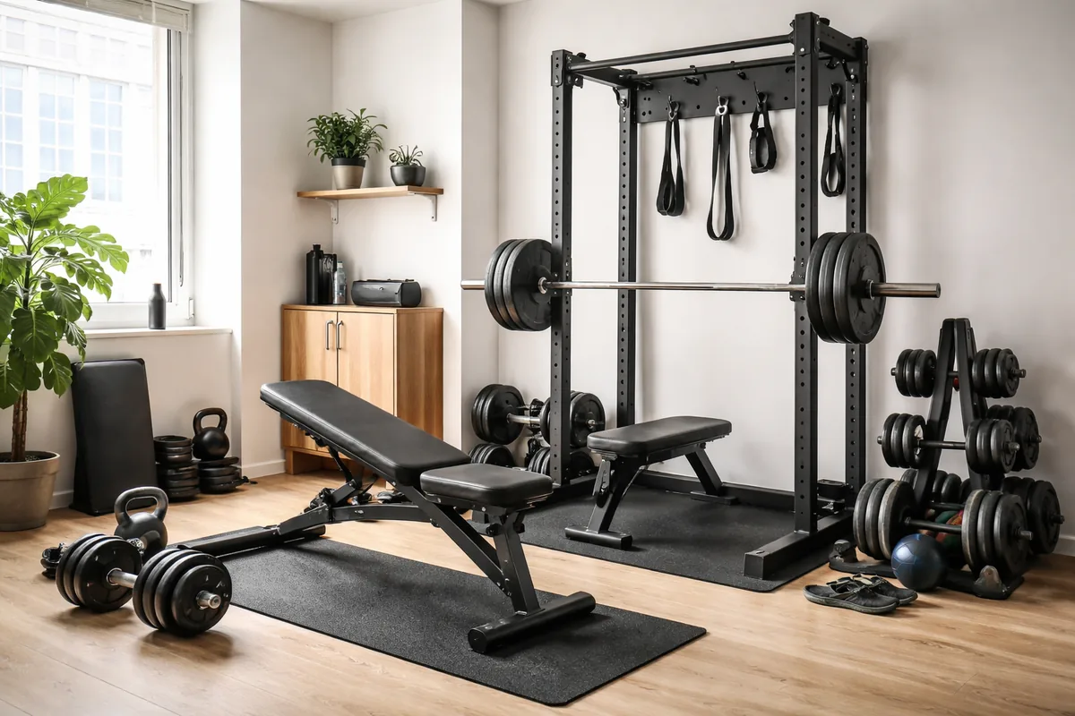 Quel matériel de musculation essentiel pour un home gym dans un petit espace